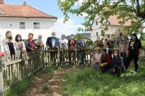 Gruppenfoto im Garten
