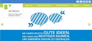 alp-Homepage (Ausschnitt)