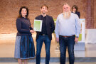 v. l. Ministerin Michaela Kaniber, Karl-Peter Glaser, Steffen Hutter