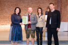 v. l. Ministerin Michaela Kaniber, Manfred Egger, Brigitte Sautner, Michael Sperger