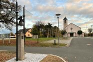 Blick auf das abgeschlossene Glockenturmprojekt