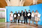 Gruppenfoto mit Ministerpräsident Markus Söder und Staatsministerin Michaela Kaniber